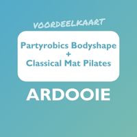 Voordeelkaart Partyrobics Bodyshape (19u30 - 20u30) + Classical Mat Pilates (20u30 - 21u30) volledig schooljaar 2026 - 2027 Ardooie